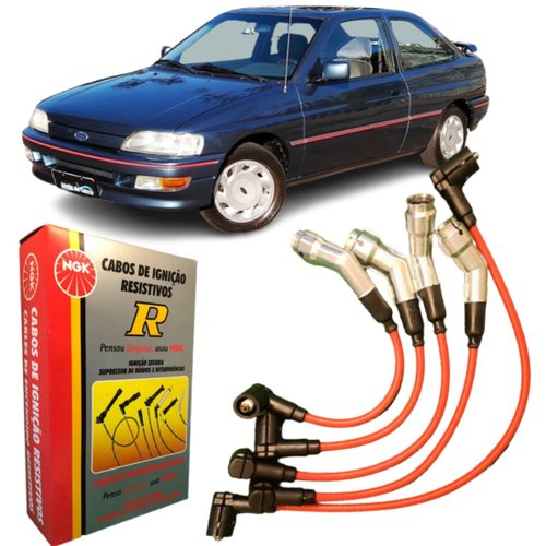 Jogo De Cabo De Vela Ngk Para Ford Escort Vw Logus.
