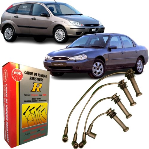 Jogo De Cabo De Vela Ngk Para Ford Focus Mondeo 1998 A 2005.