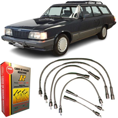 Jogo De Cabo De Vela Ngk Para Opala Caravan A10 C10