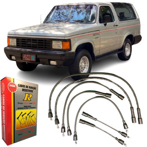 Jogo De Cabo De Vela Ngk Para Opala Caravan A10 C10
