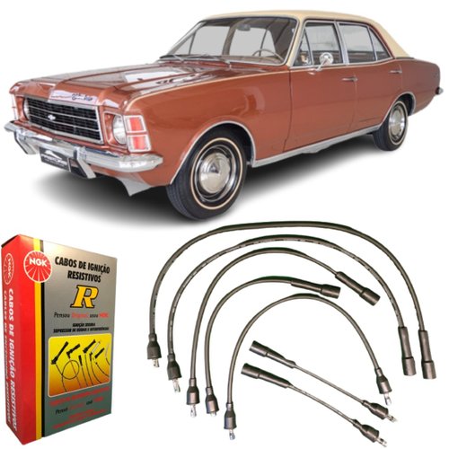 Jogo De Cabo De Vela Ngk Para Opala Caravan A10 C10