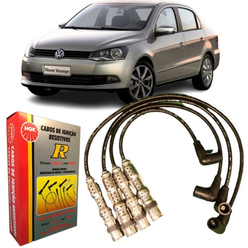 Jogo De Cabo De Vela Ngk Para Volkswagen Fox Gol Voyage.