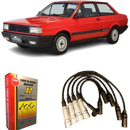 Jogo De Cabo De Vela Ngk Para Vw Ford Gol Saveiro Versailes.