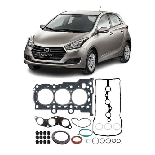 Jogo de junta motor completo Taranto Hyundai HB20 1.0 12v 2012 a 2019