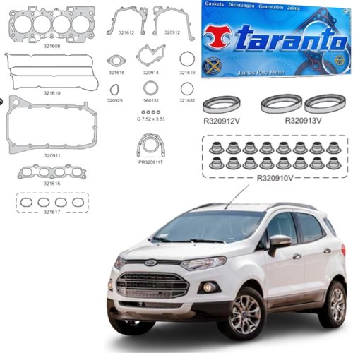 Jogo Juntas Motor Completo Taranto Ford New Fiesta Ecosport Focus 2011 a 2019
