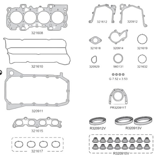 Jogo Juntas Motor Completo Taranto Ford New Fiesta Ecosport Focus 2011 a 2019
