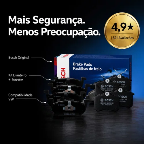 Jogo De Pastilha Nivus, Polo, Virtus, T-cross Diant E Tras