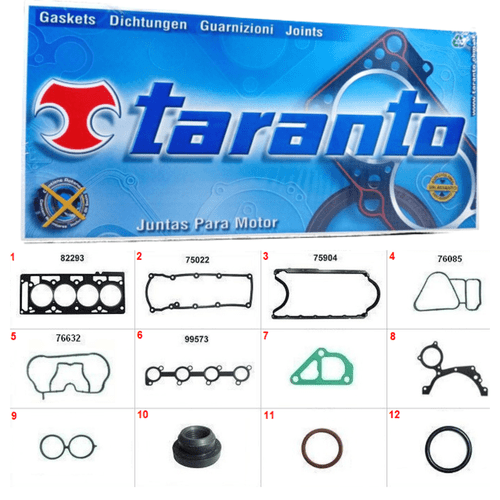 Jogo Junta Completo Motor Taranto Ford Ka Fiesta Focus Ecosport Courier Escort
