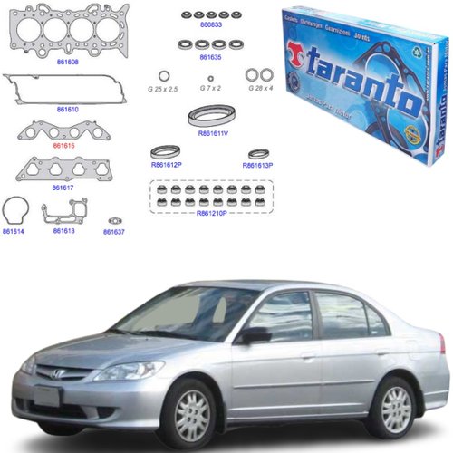 Jogo Junta Motor Completo Honda Civic 1.7 16v 2001 A 2006