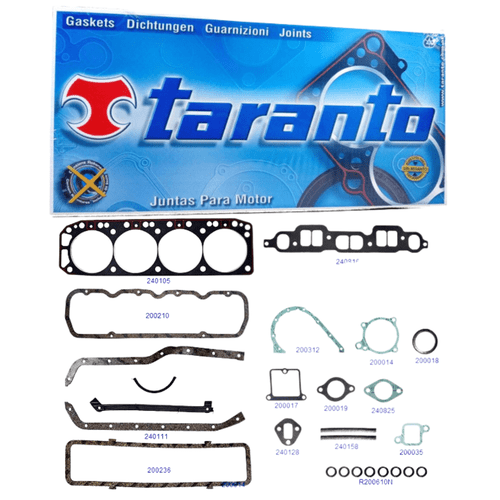 Jogo junta Motor Completo Taranto Chevrolet Opala Caravan C10 2.5 1973 a 1992