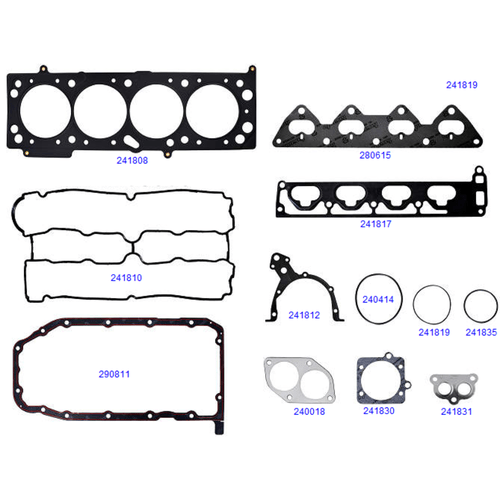 Jogo Junta Motor Completo Taranto  Stilo Meriva 1.8 16v Dohc 2003 a 2007