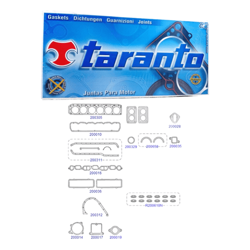 Jogo Junta Motor Taranto Chevrolet Opala Caravan 3.8 4.1 6cc 1970 a 1992