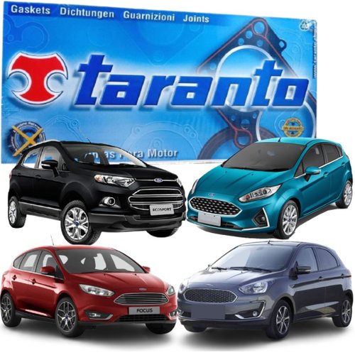 Jogo Junta Parcial Retificação Taranto Ford Ka Fiesta Focus Ecosport Sigma 1.6 16v 2011 a 2019