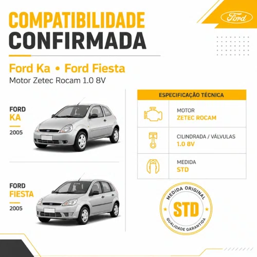 Jogo Junta Superior 1.0 8v Zetec Rocam 1.0 8v Ka/fiesta/ecos