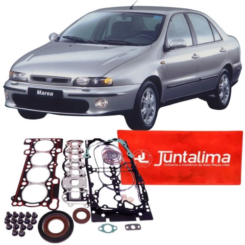 Jogo Juntas Motor C/ Retentor Fiat Marea 2.0 20v 1996 A 2007