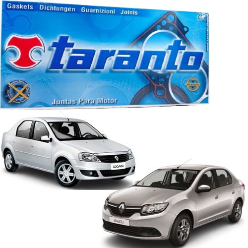 Jogo Juntas Parcial Retificação Cabeçote Taranto Renault Clio Logan Sandero 1.0 16v