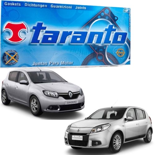 Jogo Juntas Parcial Retificação Cabeçote Taranto Renault Clio Logan Sandero 1.0 16v