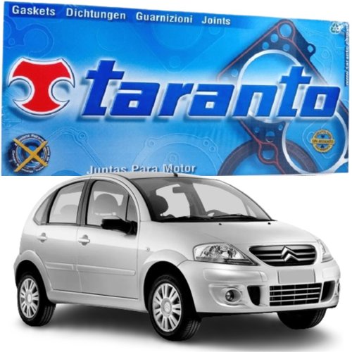 Jogo Junta Parcial Retificação Taranto C3 206 207 Hoggar motor 1.4 8v TU3JP