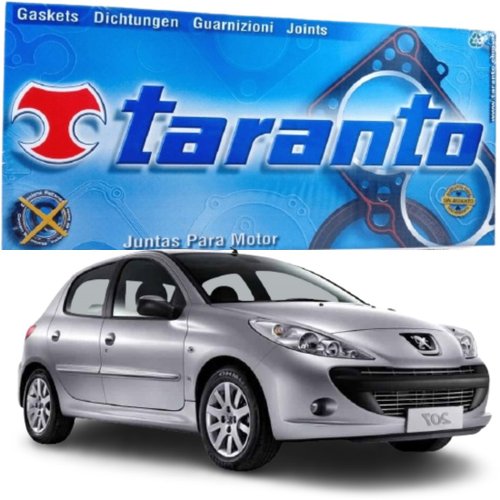 Jogo Junta Parcial Retificação Taranto C3 206 207 Hoggar motor 1.4 8v TU3JP