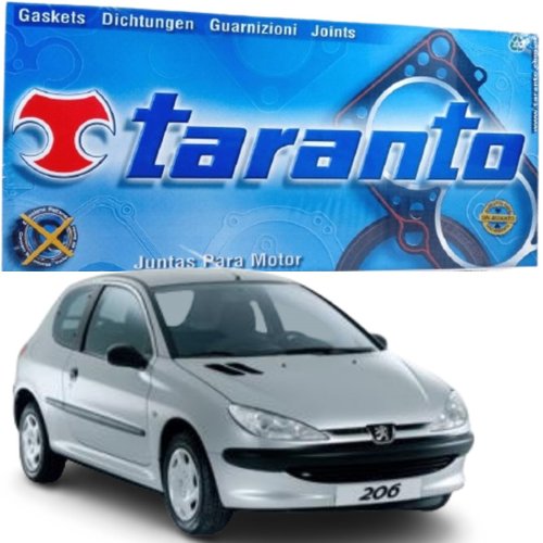 Jogo Junta Parcial Retificação Taranto C3 206 207 Hoggar motor 1.4 8v TU3JP