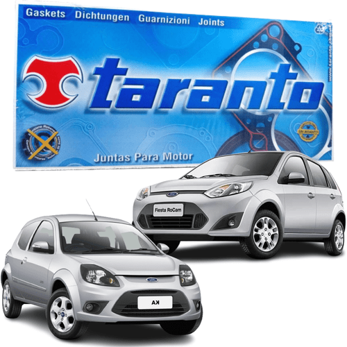 Jogo Juntas Parcial Retificação Cabeçote Taranto Ford Ka Fiesta 1.0 8v Zetec 1999 a 2013