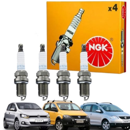 Jogo Vela Ignição Ngk Volkswagen Fox Polo Gol Saveiro Voyage motor EA111