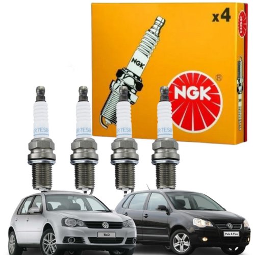 Jogo Vela Ignição Ngk Volkswagen Fox Polo Gol Saveiro Voyage motor EA111