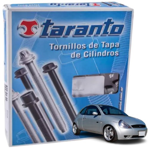 Kit Parafuso De Cabeçote Taranto Ford Ecosport Courier Fiesta Ka motor 1.0 8v 1.6 8v Zetec Rocam