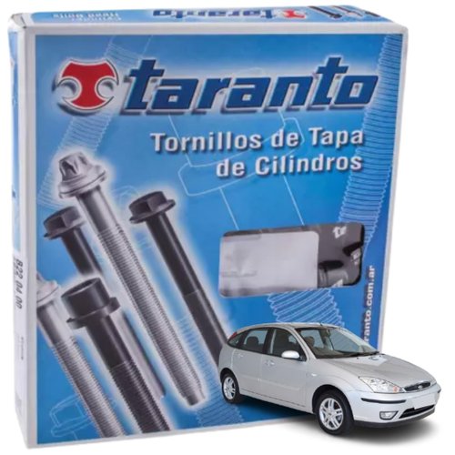 Kit Parafuso De Cabeçote Taranto Ford Ecosport Courier Fiesta Ka motor 1.0 8v 1.6 8v Zetec Rocam
