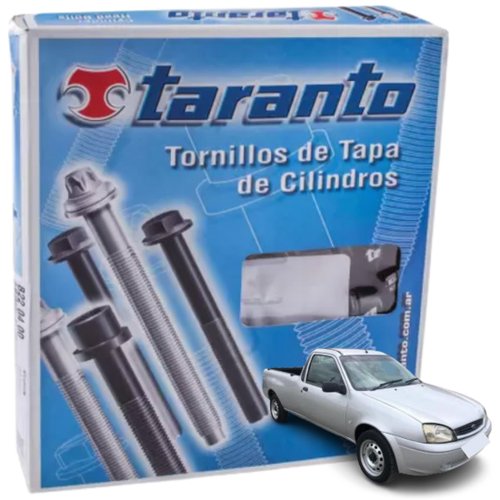 Kit Parafuso De Cabeçote Taranto Ford Ecosport Courier Fiesta Ka motor 1.0 8v 1.6 8v Zetec Rocam