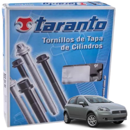 Kit Parafuso De Cabeçote Taranto Fiat 500 Abarth Doblo Bravo Linea Siena motor 1.4 16v T-Jet
