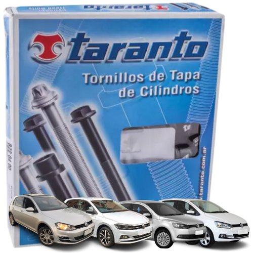 Kit Parafuso De Cabeçote Taranto Volkswagen T-Cross Up Gol Golf Nivus Polo Fox Voyage 1.0 12v