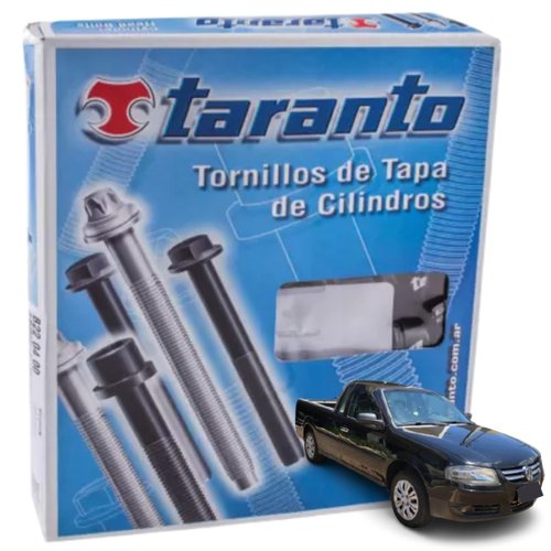 Kit Parafuso De Cabeçote Taranto Volkswagen Polo Spacefox Saveiro Voyage 1.6 8v 2005 a 2014