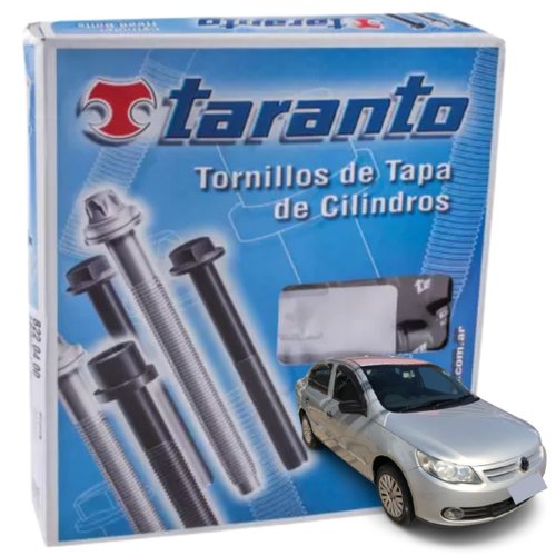 Kit Parafuso De Cabeçote Taranto Volkswagen Polo Spacefox Saveiro Voyage 1.6 8v 2005 a 2014