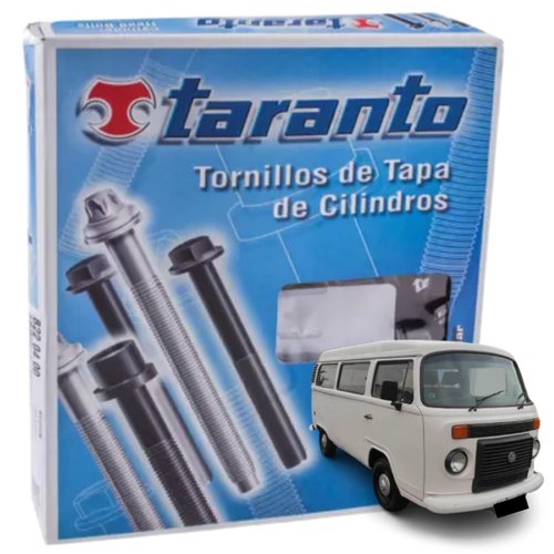 Kit Parafuso De Cabeçote Taranto Volkswagen Polo Spacefox Saveiro Voyage 1.6 8v 2005 a 2014