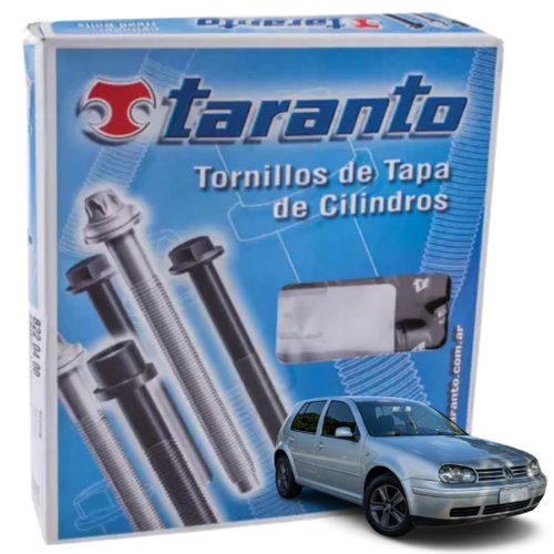 Kit Parafuso De Cabeçote Taranto Volkswagen Polo Spacefox Saveiro Voyage 1.6 8v 2005 a 2014