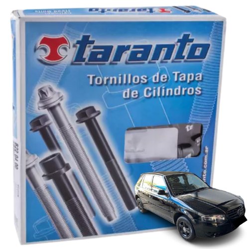 Kit Parafuso De Cabeçote Taranto Volkswagen Polo Spacefox Saveiro Voyage 1.6 8v 2005 a 2014
