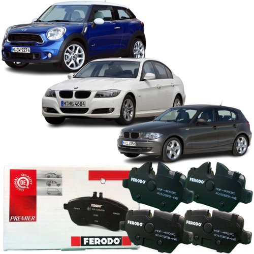 Jogo Pastilha Cerâmica Traseira Original Ferodo Mini E Bmw