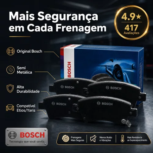 Jogo Pastilha Dianteira Original Toyota Etios 1.5 1.3 Bosch