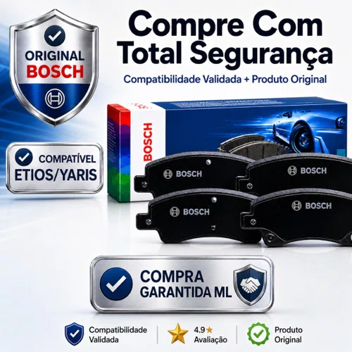 Jogo Pastilha Dianteira Original Toyota Etios 1.5 1.3 Bosch