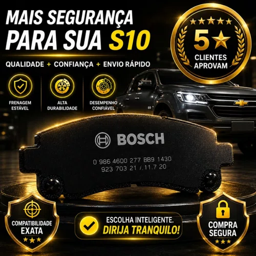 Jogo Pastilha Freio Diant Para S10 2.8 4x4 2020