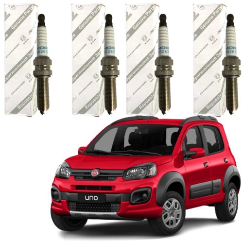 Jogo Vela Ignição Fiat Original Argos Cronos Uno 1.3 8v