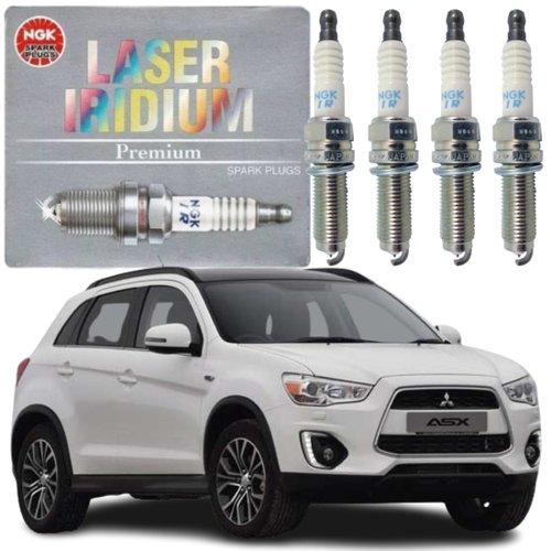 Jogo Vela Ignição Iridium Ngk Mitsubishi Asx Lancer Outlander 2.0 16v Gasolina