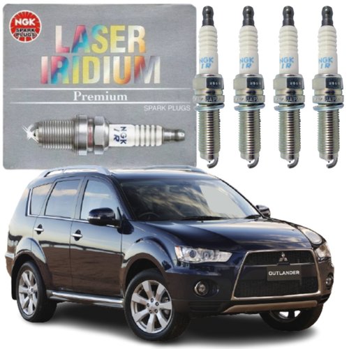 Jogo Vela Ignição Iridium Ngk Mitsubishi Asx Lancer Outlander 2.0 16v Gasolina