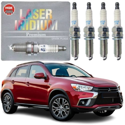 Jogo Vela Ignição Iridium Ngk Mitsubishi Asx Lancer Outlander 2.0 16v Gasolina