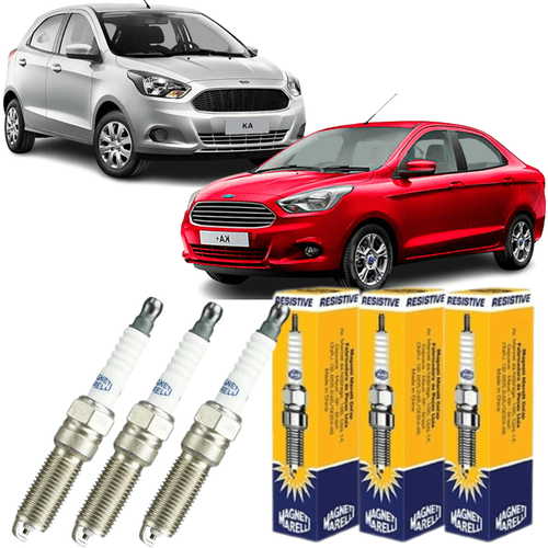 Jogo Vela Ignição Magneti Marelli Ford Ka Ka+ 1.0 12v Flex 2014 a 2021