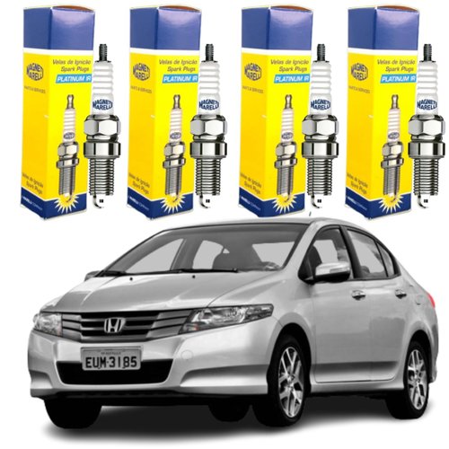 Jogo Vela Ignição Magneti Marelli Honda Fit City 1.5 16v 2009 a 2014