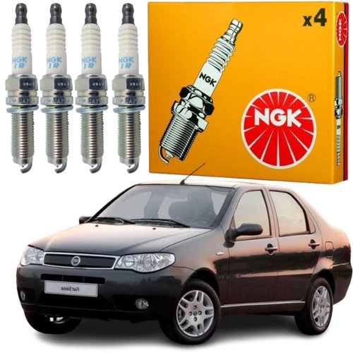 Jogo Vela Ignição original Ngk Palio Siena Doblo Idea motor 1.8 8v Flex