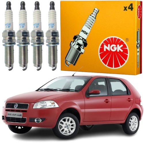 Jogo Vela Ignição original Ngk Palio Siena Doblo Idea motor 1.8 8v Flex