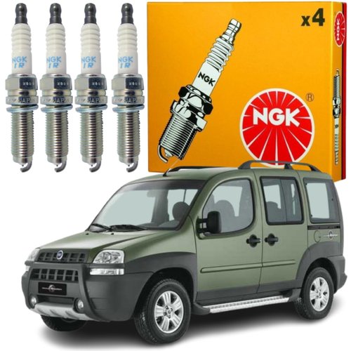 Jogo Vela Ignição original Ngk Palio Siena Doblo Idea motor 1.8 8v Flex